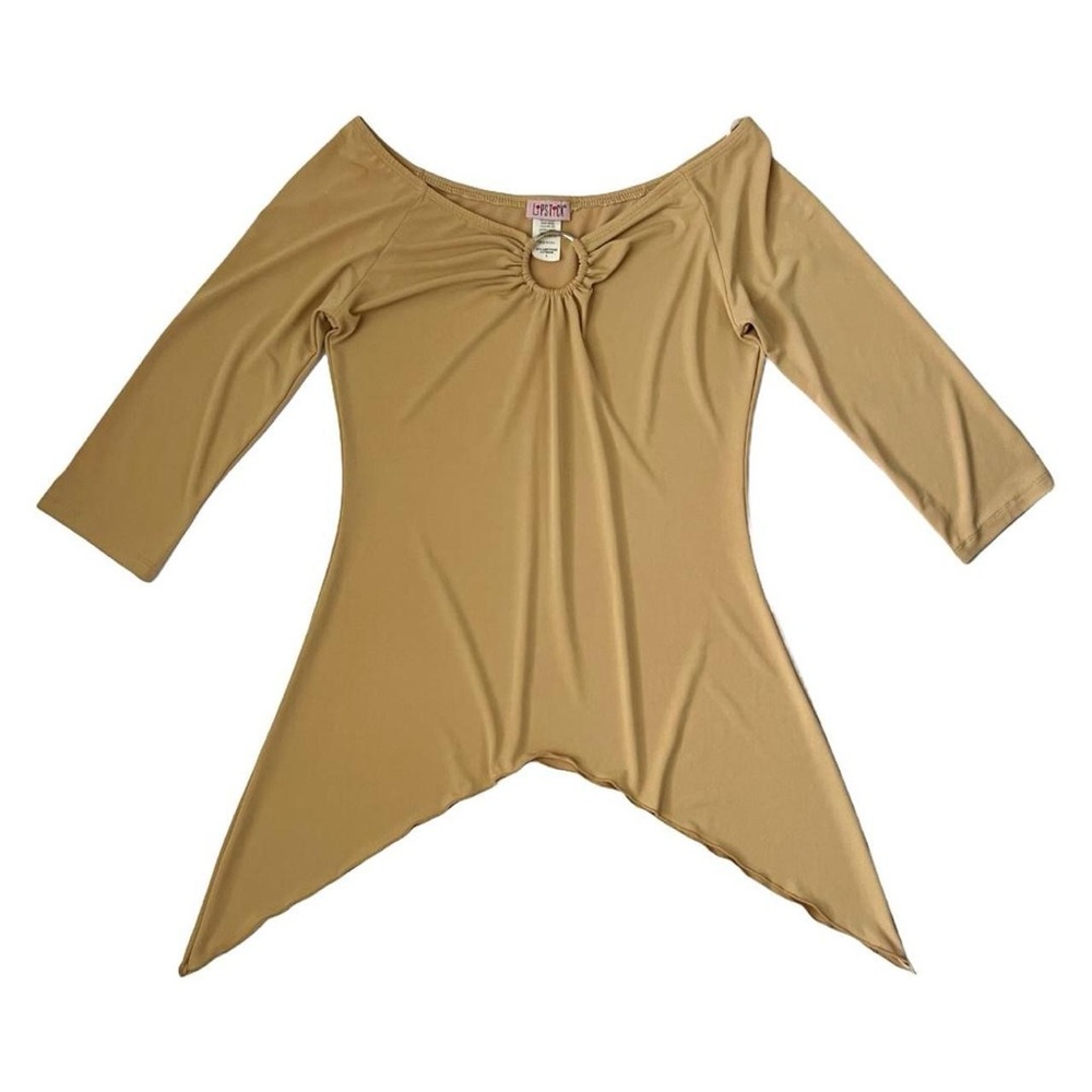 Lipstick Tan Boho Blouse